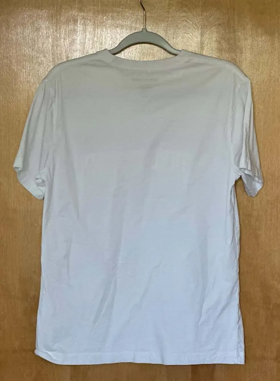 True Religion Men's White T-Shirt with Mountain Range Graphic Logo